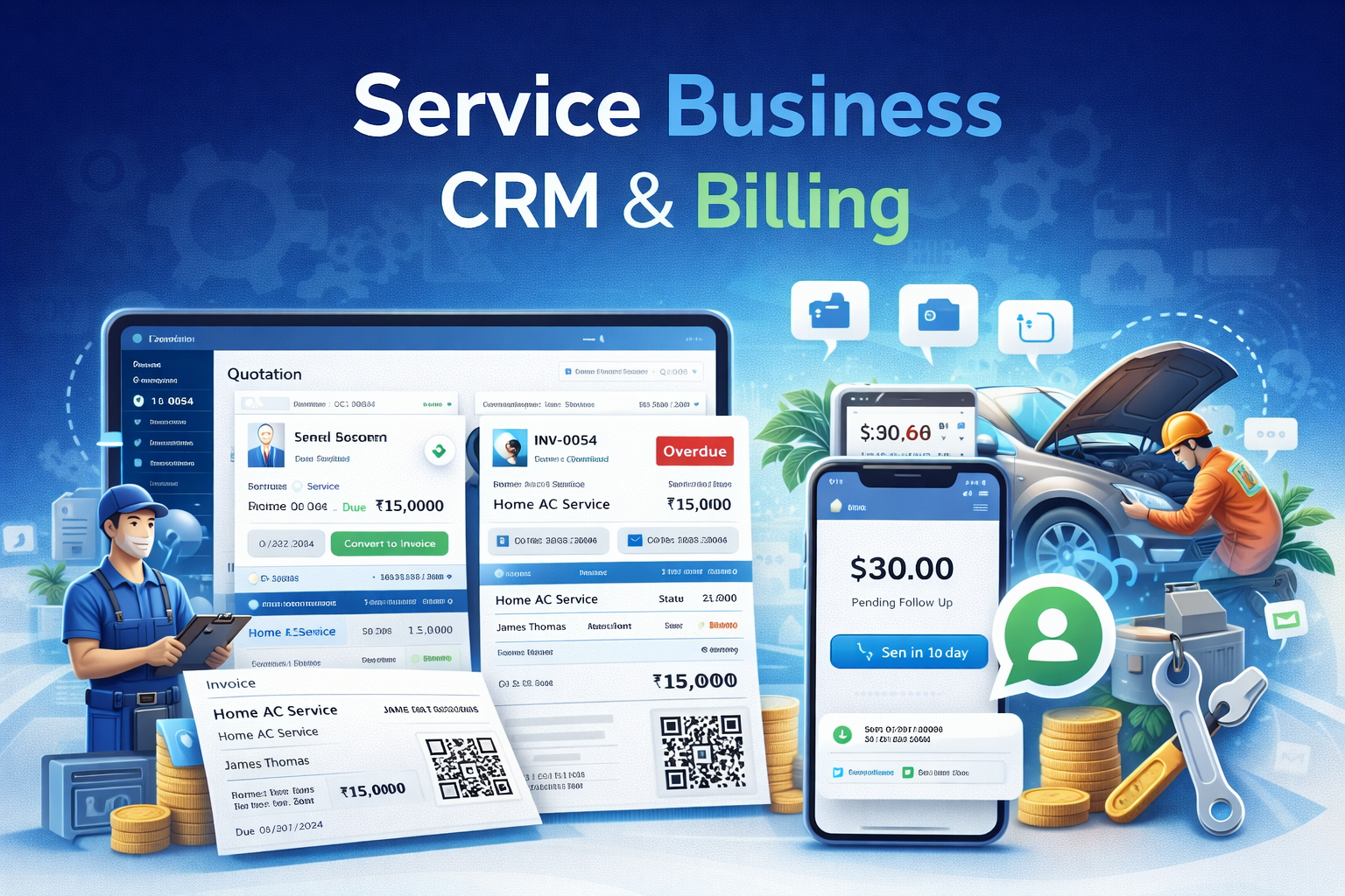 Service Business CRM & Billing