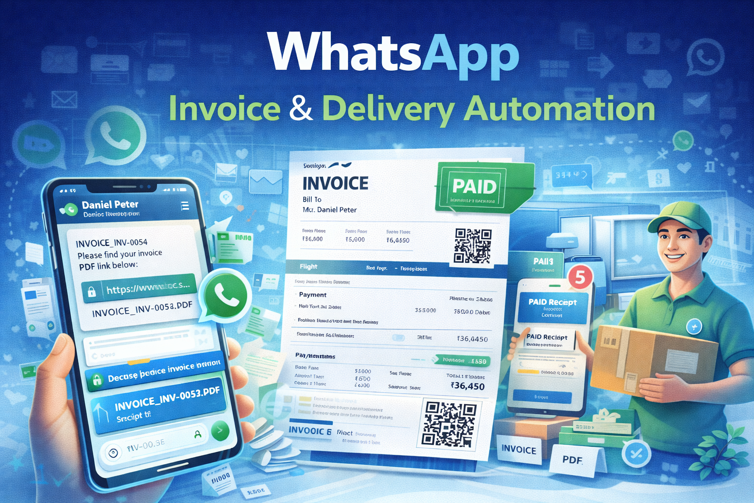 WhatsApp Invoice & Delivery Automation